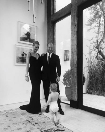 Rosie Huntington-Whiteley first showed her son