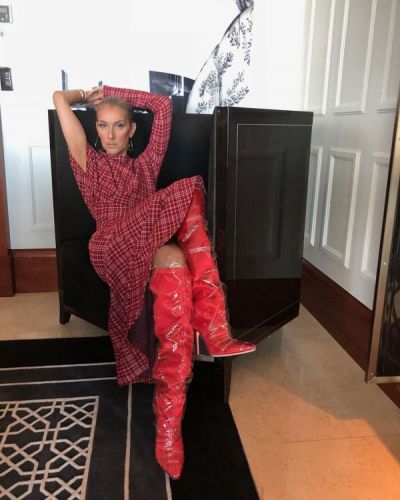 Celine Dion surprised everyone with her strange plastic boots