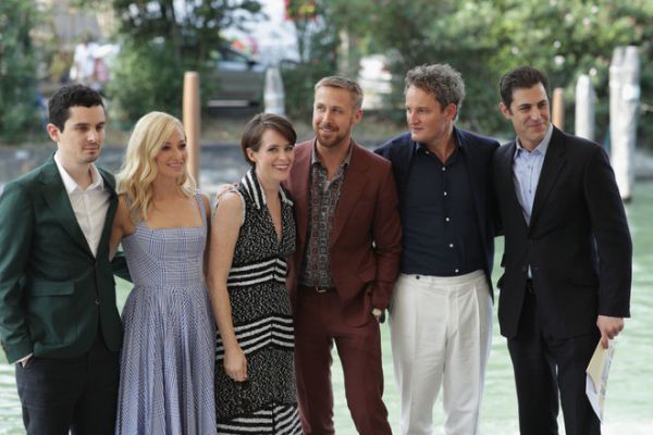 Ryan Gosling and Claire Foy in the red carpet in Venice