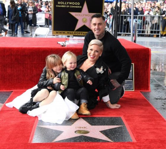 Pink got her own star on the Walk of Fame