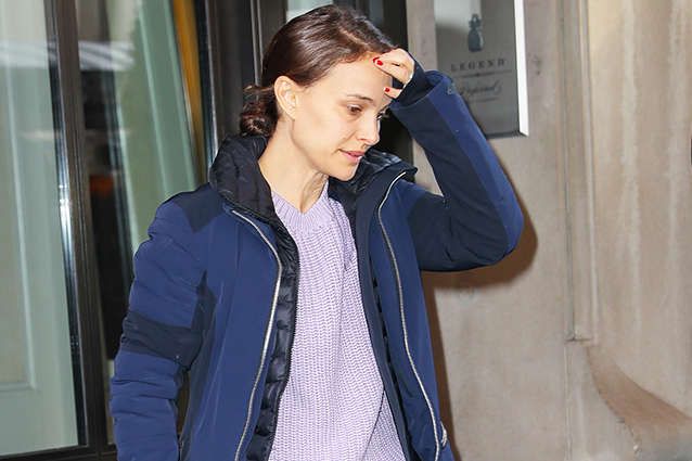 Natalie Portman spotted near the hotel, where Meghan Markle's private party was