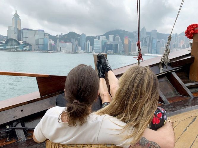 Heidi Klum and Tom Kaulitz rest in Hong Kong