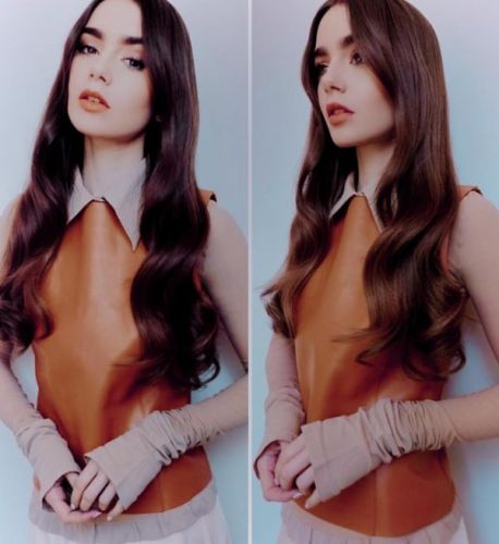 Lily Collins shows new trend