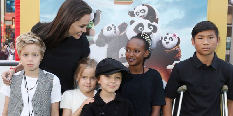 Angelina Jolie left six children with Brad Pitt