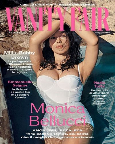 Monica Bellucci starred in a swimsuit