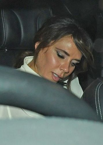 Drunk Victoria Beckham "caught" in the backseat of a car