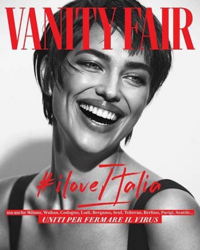 Irina Shayk with a short haircut shines on the cover of Vanity