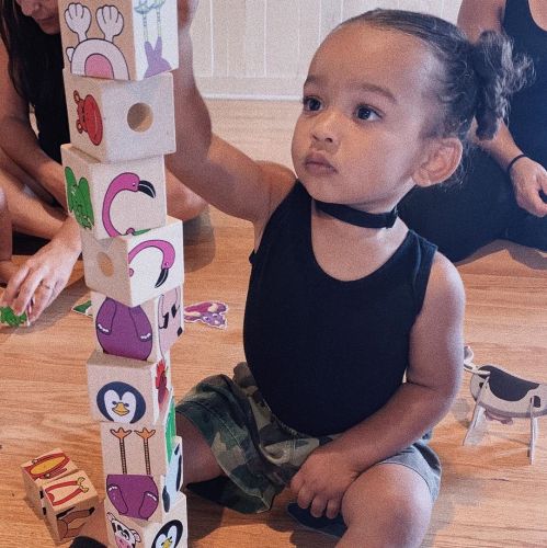 Kim Kardashian shared a cute photo of her youngest daughter