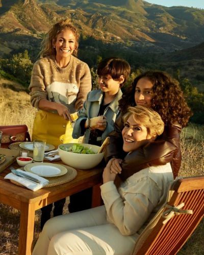 Jennifer Lopez and her family appeared in the Coach commercial