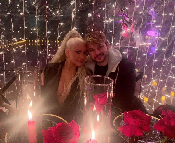 Christina Aguilera shared a rare photo with her fiancé