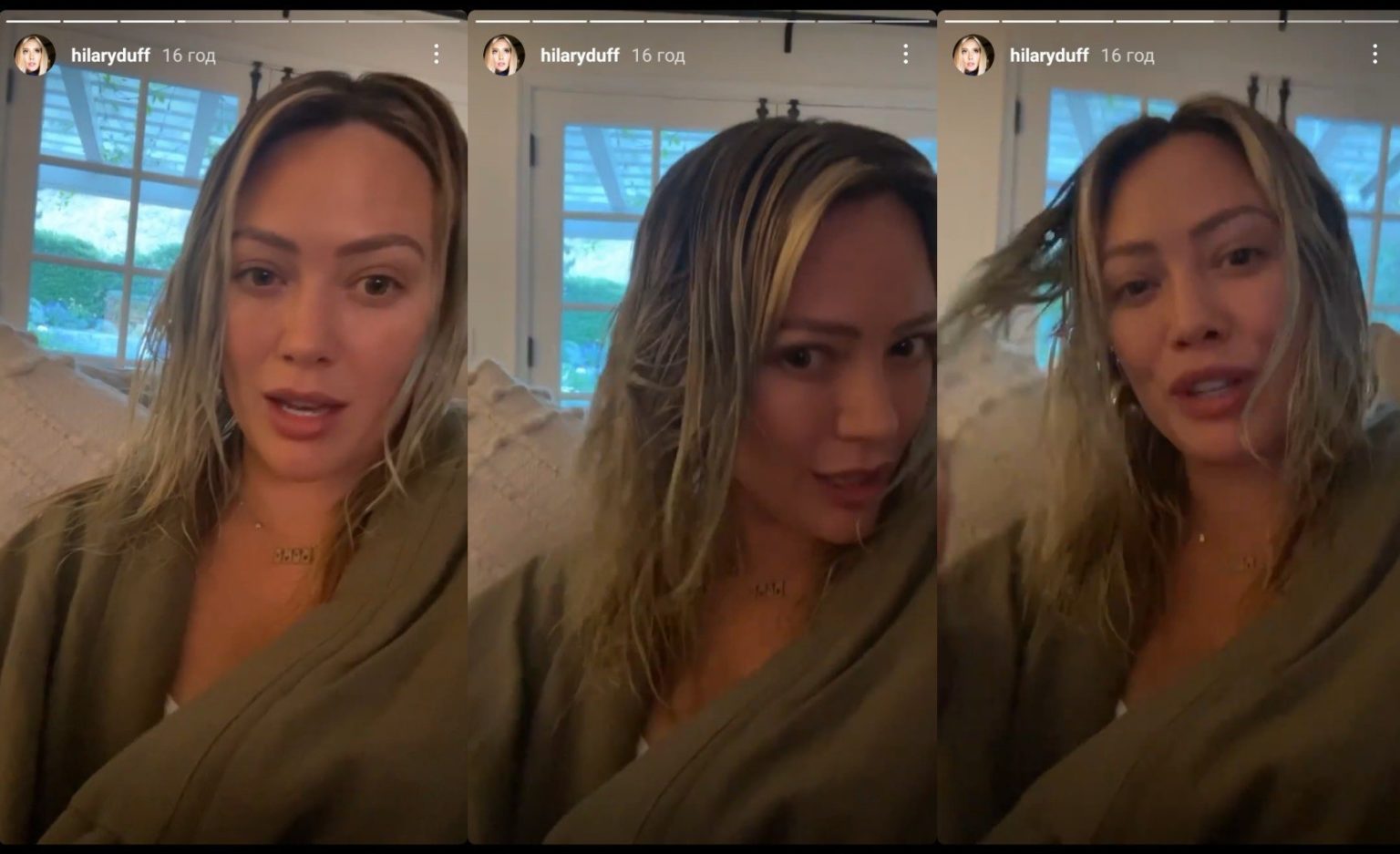 Hilary Duff accidentally dyed her hair green