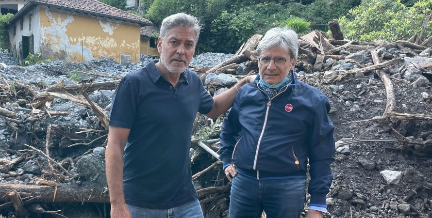 George Clooney's villa in Italy nearly washed away in a flood