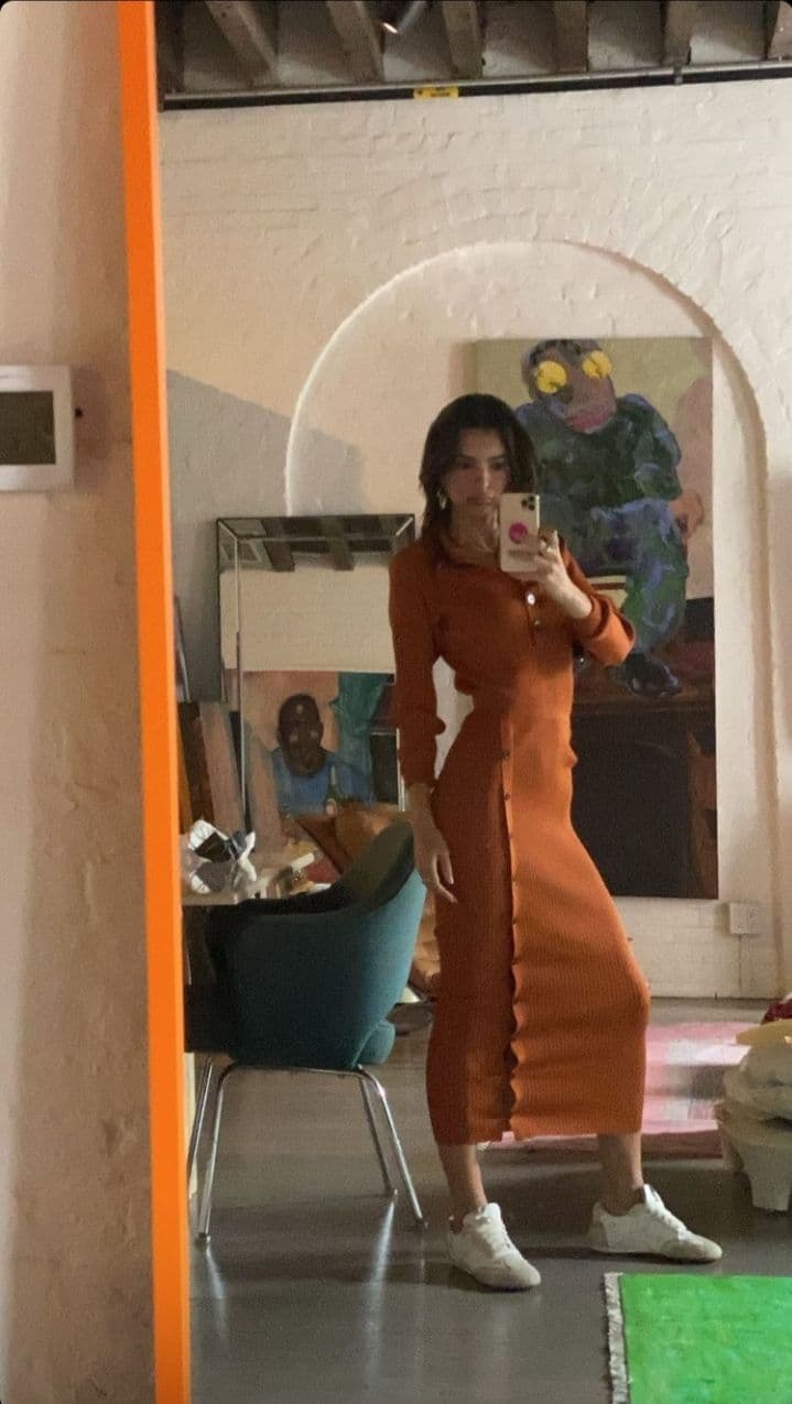Emily Ratajkowski shows off a stylish look for everyday 